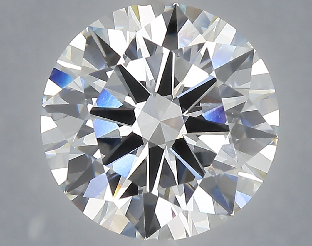 6.02 carat round lab grown diamond F color VVS2 clarity