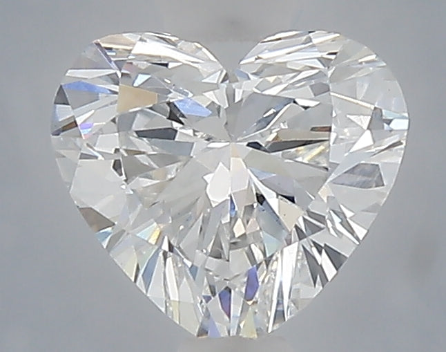 1.00 carat heart lab grown diamond E color VVS2 clarity