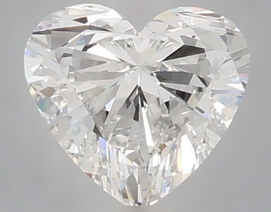 1.00 carat heart lab grown diamond E color VVS2 clarity