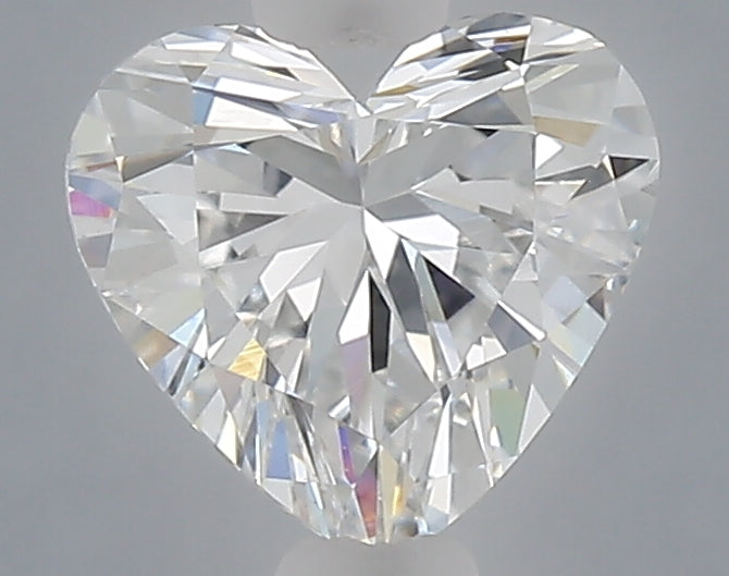 1.04 carat heart lab grown diamond F color VVS2 clarity
