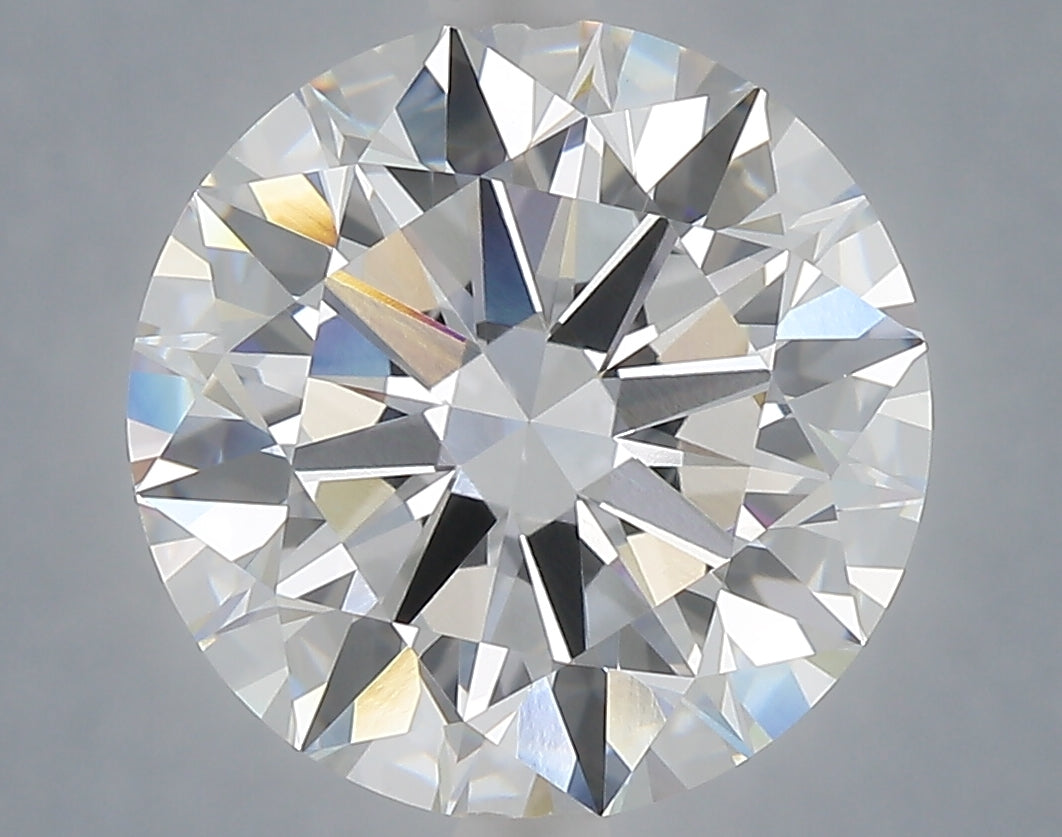 6.00 carat round lab grown diamond E color VVS2 clarity