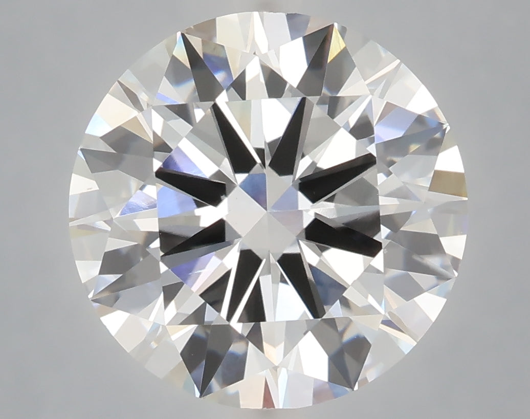 6.04 carat round lab grown diamond E color VS1 clarity