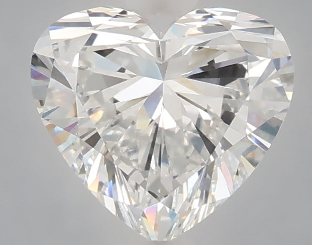 1.57 carat heart lab grown diamond E color VVS2 clarity