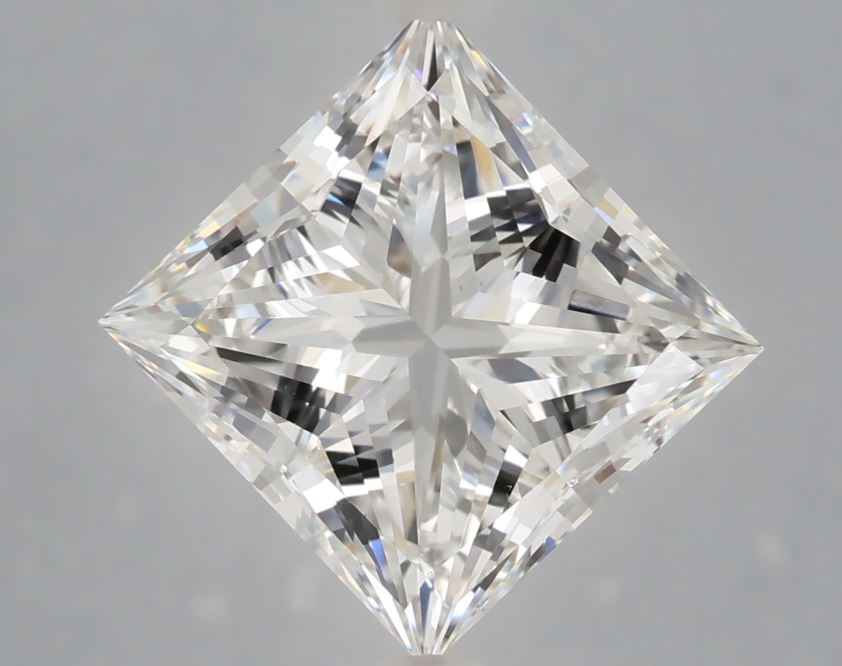 5.92 carat princess lab grown diamond F color VS1 clarity