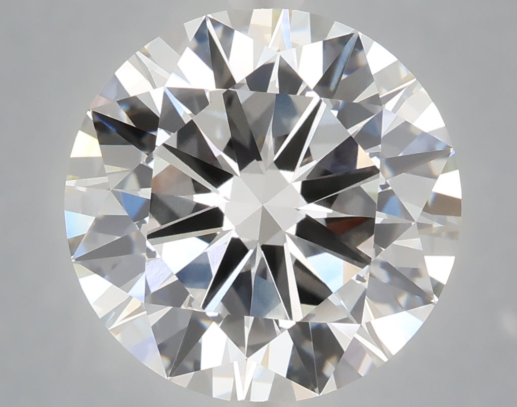 6.01 carat round lab grown diamond F color VS1 clarity