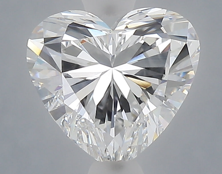 1.60 carat heart lab grown diamond E color VVS2 clarity