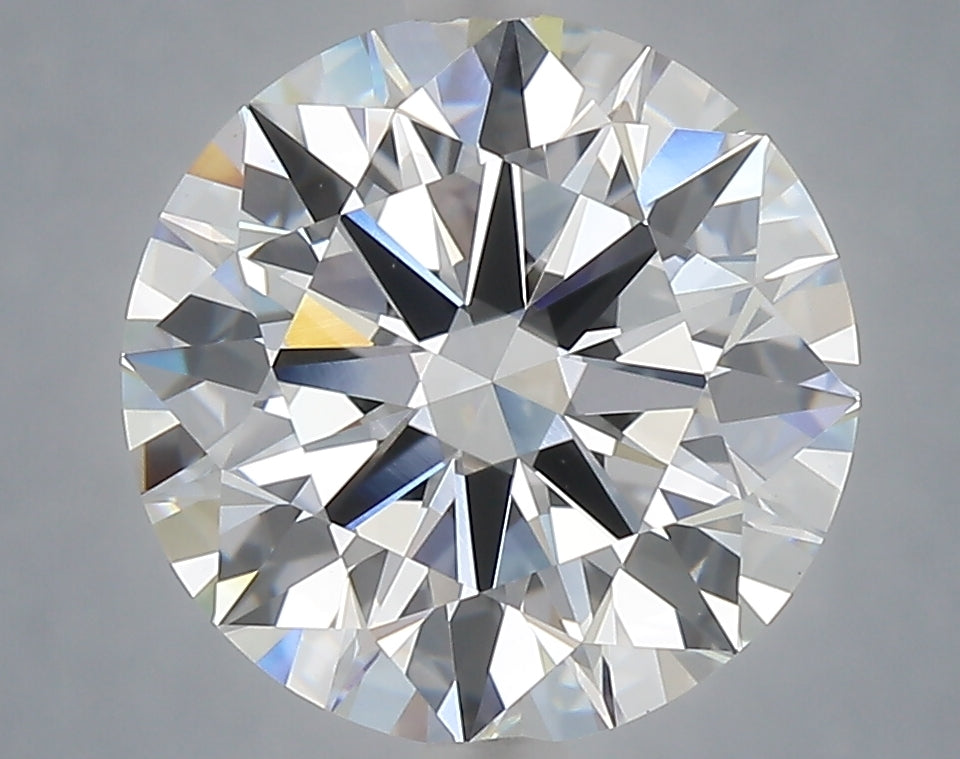4.58 carat round lab grown diamond F color VS1 clarity