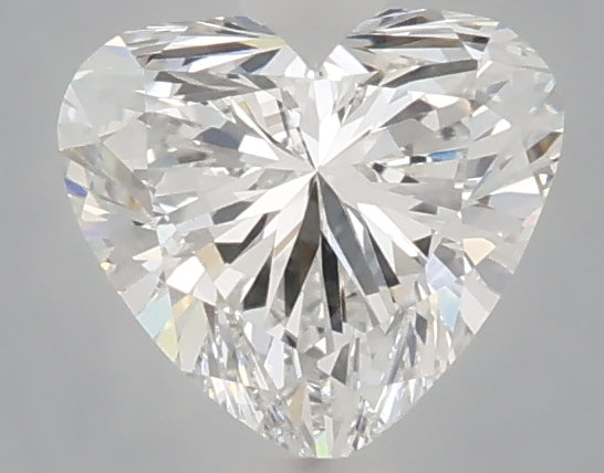 1.00 carat heart lab grown diamond D color VVS2 clarity