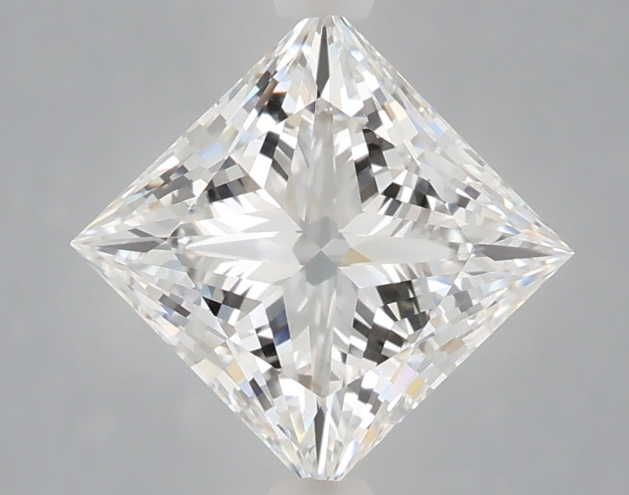 2.59 carat princess lab grown diamond E color VVS2 clarity