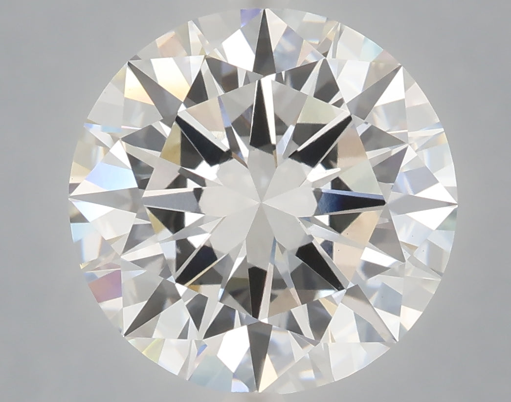 6.07 carat round lab grown diamond F color VS1 clarity