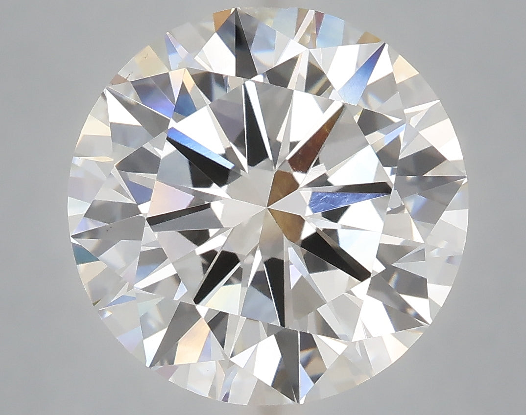 7.02 carat round lab grown diamond F color VVS2 clarity