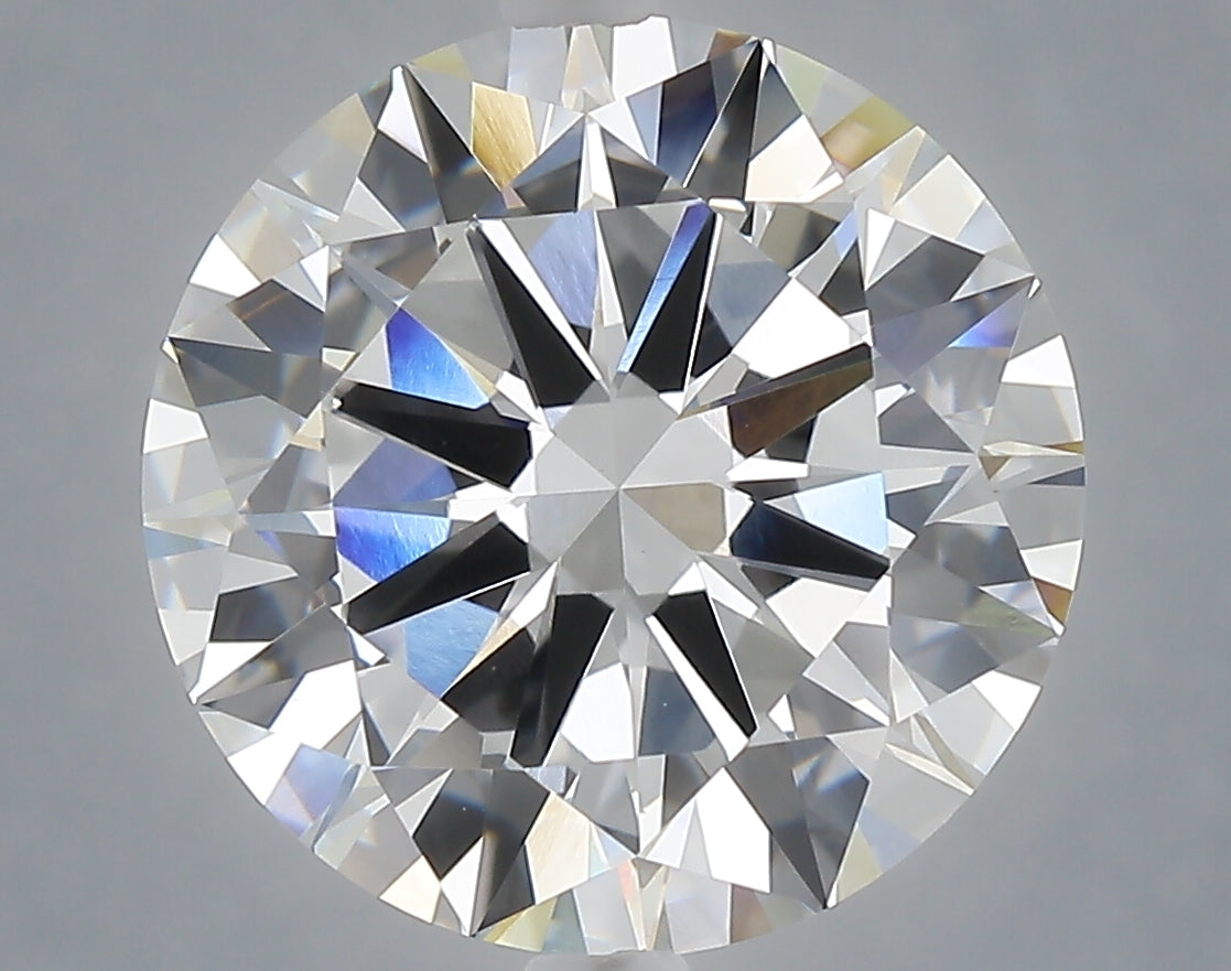 7.06 carat round lab grown diamond F color VVS2 clarity