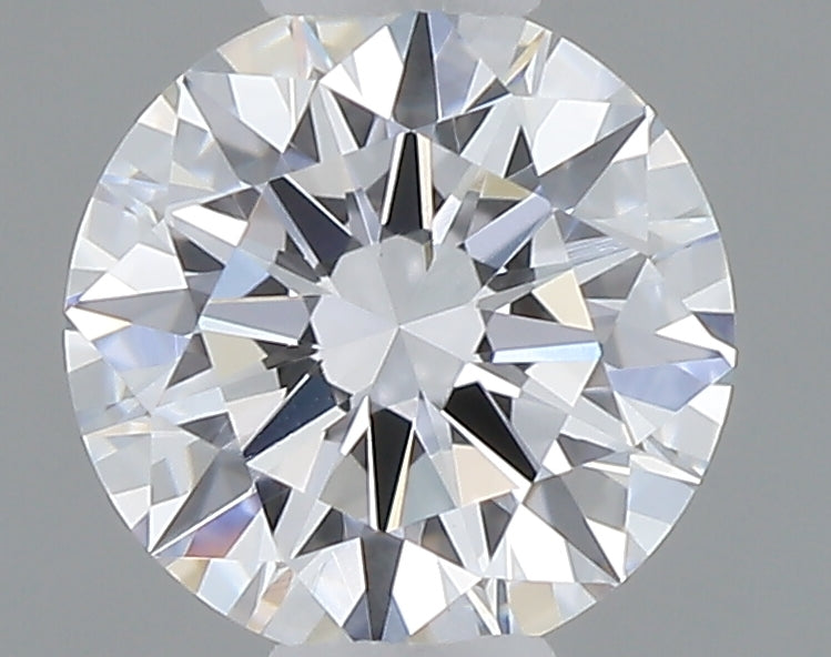 0.49 carat round lab grown diamond D color VVS2 clarity