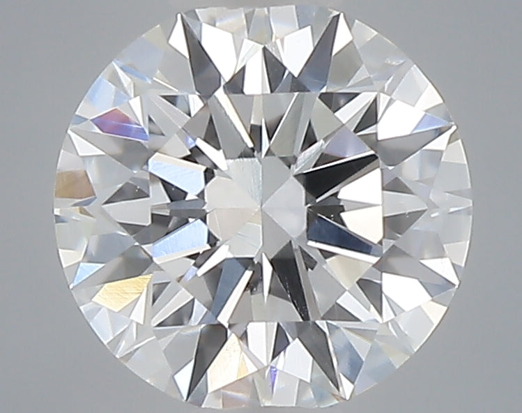 0.49 carat round lab grown diamond D color VVS2 clarity