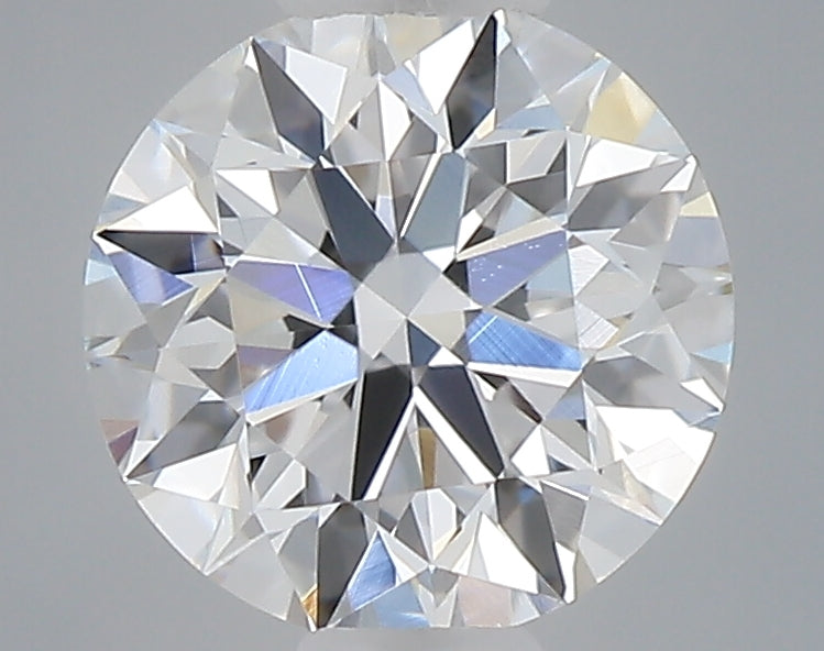 0.47 carat round lab grown diamond D color VVS2 clarity