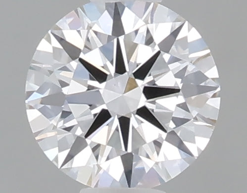 0.48 carat round lab grown diamond D color VVS2 clarity