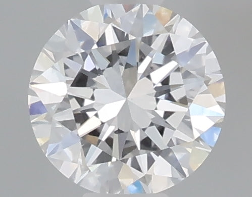 0.49 carat round lab grown diamond D color VVS2 clarity