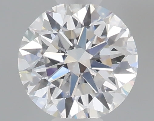 0.49 carat round lab grown diamond D color VVS2 clarity