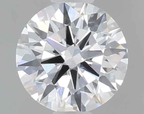 0.48 carat round lab grown diamond D color VVS2 clarity