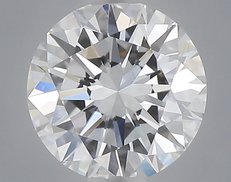 0.47 carat round lab grown diamond D color VVS2 clarity
