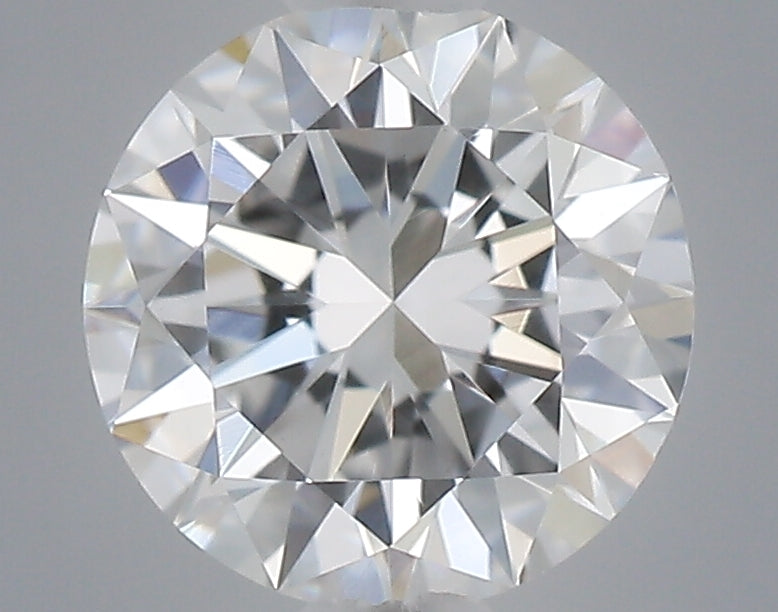 0.49 carat round lab grown diamond D color VVS2 clarity