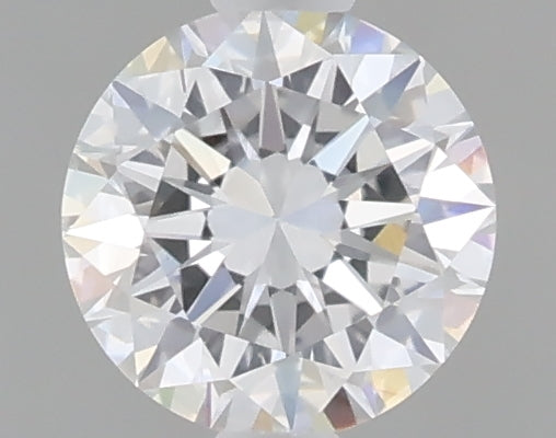 0.49 carat round lab grown diamond D color VVS2 clarity