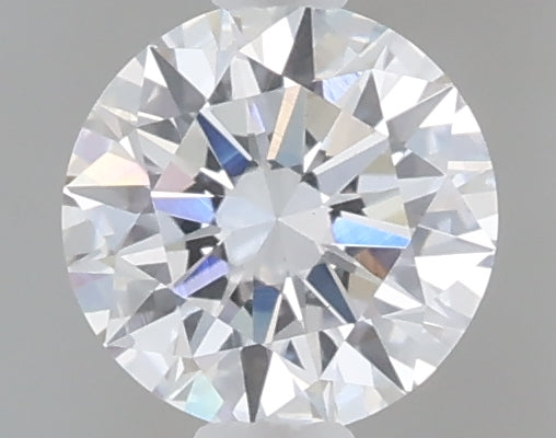 0.49 carat round lab grown diamond D color VVS2 clarity