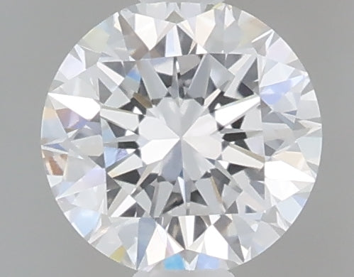 0.49 carat round lab grown diamond D color VVS2 clarity