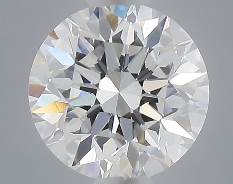 0.47 carat round lab grown diamond D color VVS2 clarity