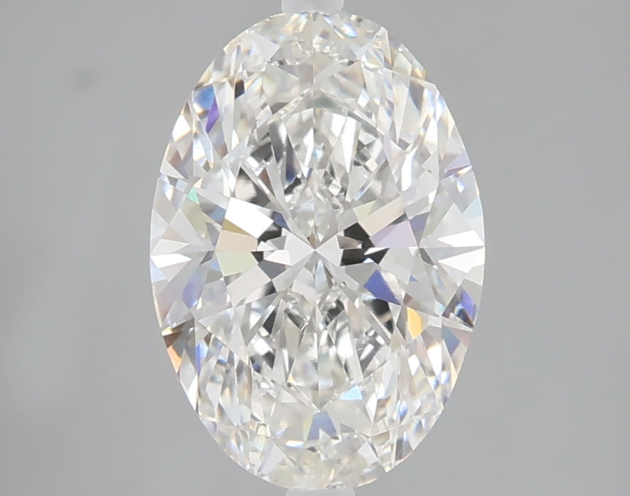 2.01 carat oval lab grown diamond F color VVS2 clarity