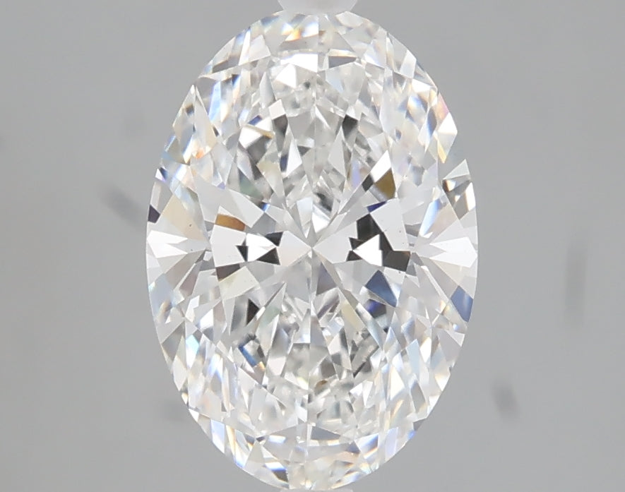 2.04 carat oval lab grown diamond E color VS1 clarity