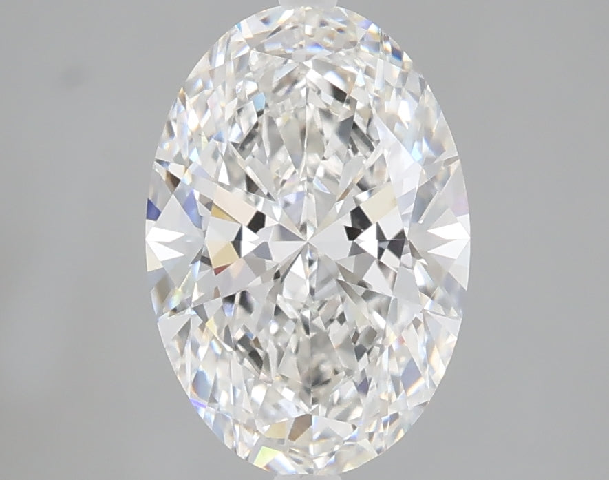 2.01 carat oval lab grown diamond F color VS1 clarity