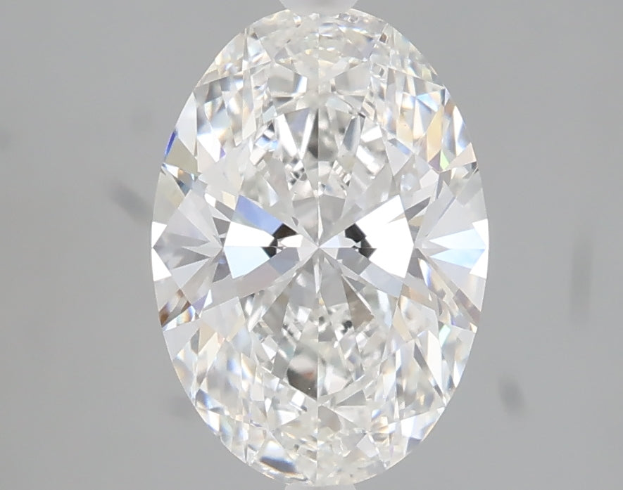 2.05 carat oval lab grown diamond F color VS1 clarity