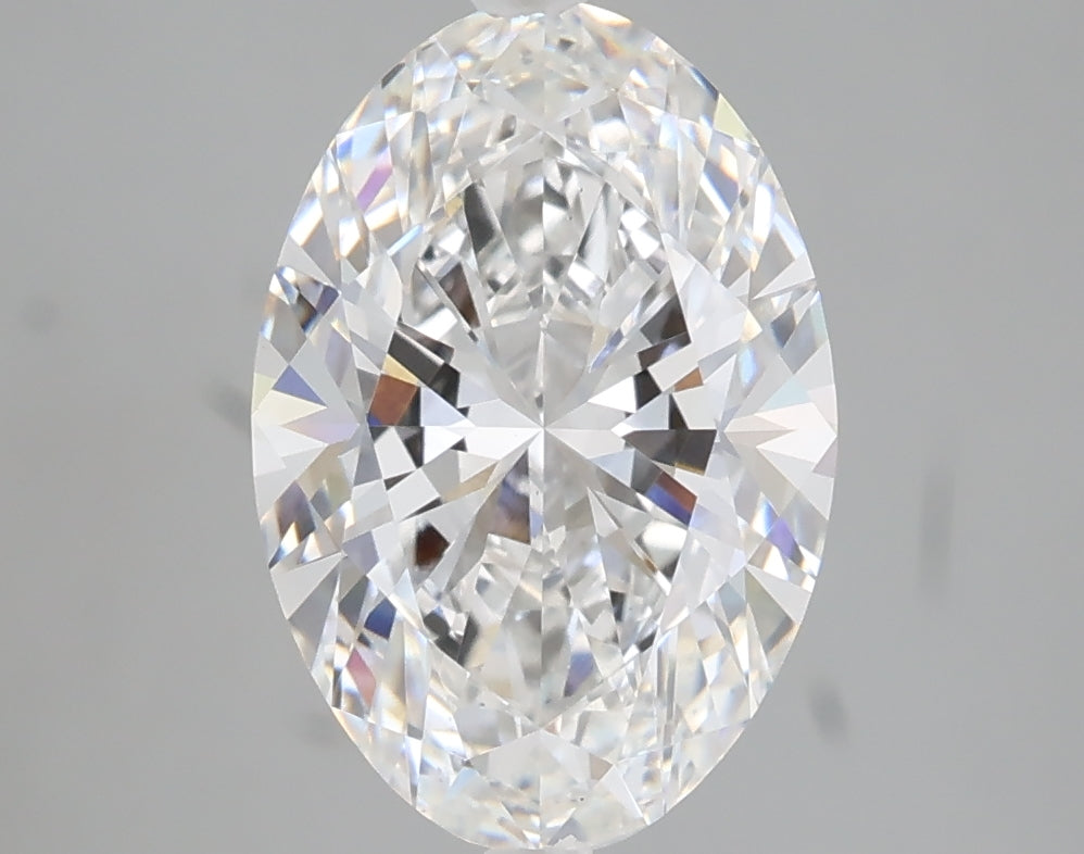 3.04 carat oval lab grown diamond E color VS1 clarity