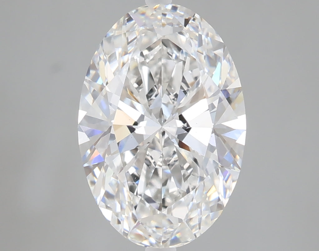 3.06 carat oval lab grown diamond E color VS1 clarity