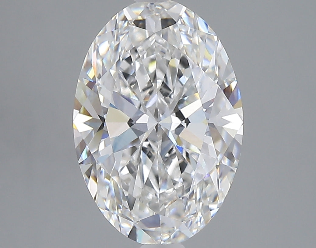 3.01 carat oval lab grown diamond E color VVS2 clarity