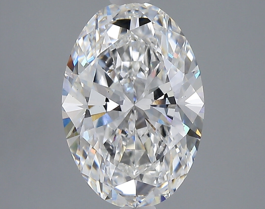 3.03 carat oval lab grown diamond E color VS1 clarity
