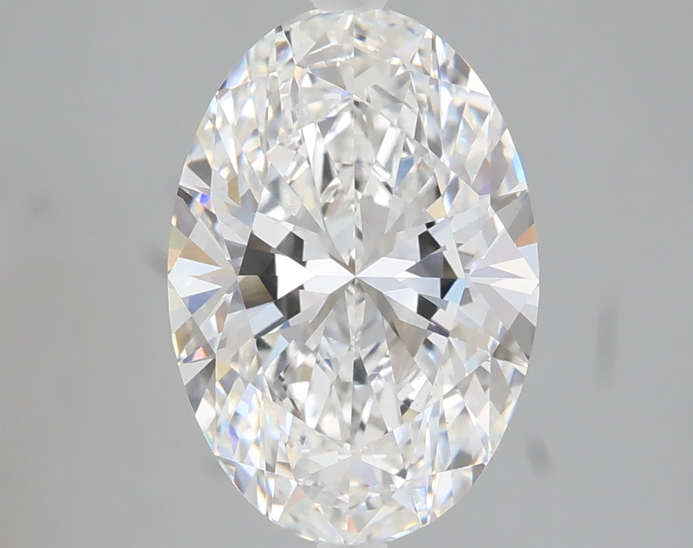 3.04 carat oval lab grown diamond E color VS1 clarity
