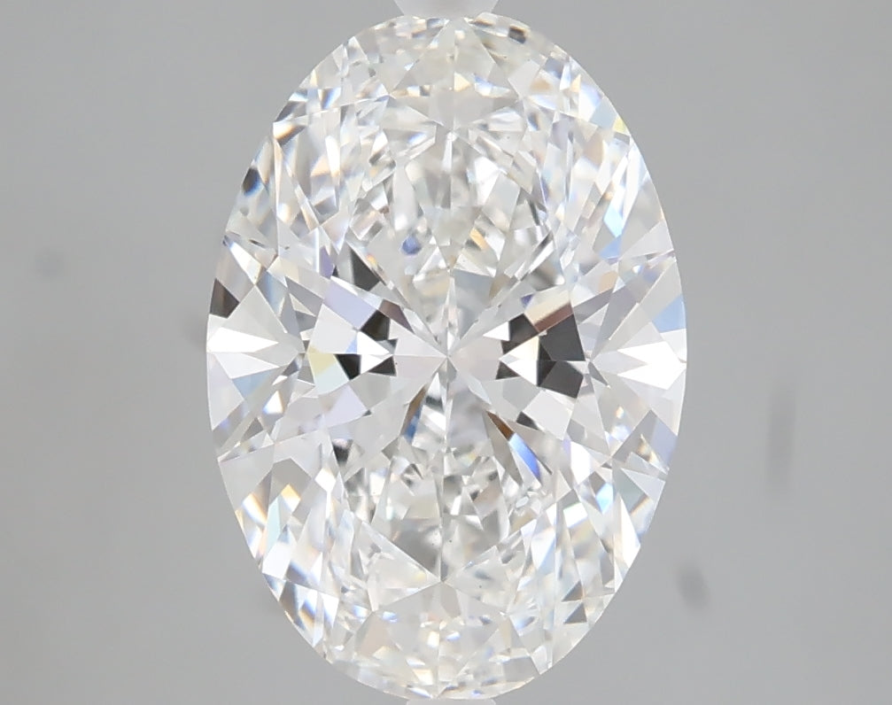 3.06 carat oval lab grown diamond E color VS1 clarity