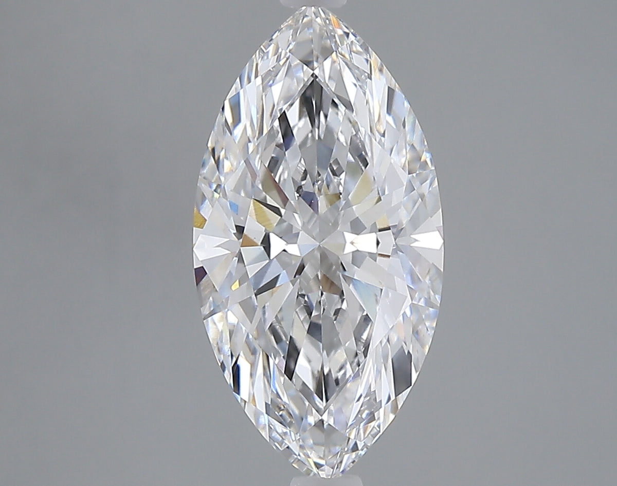3.01 carat marquise lab grown diamond E color VVS2 clarity