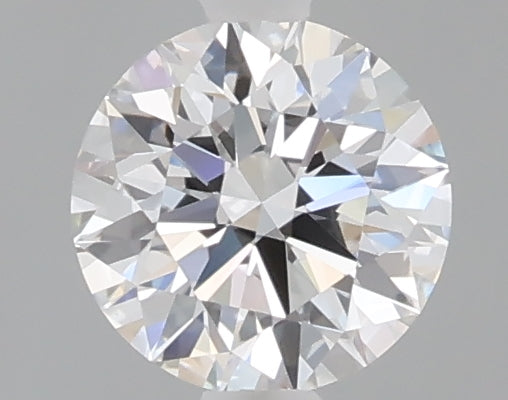 0.72 carat round lab grown diamond D color VVS2 clarity