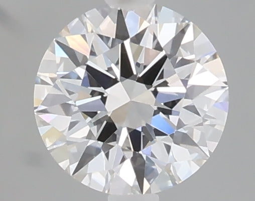 0.73 carat round lab grown diamond E color VVS2 clarity