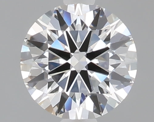 0.72 carat round lab grown diamond D color VVS2 clarity