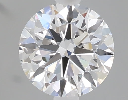 0.72 carat round lab grown diamond D color VVS2 clarity