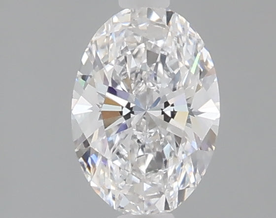 0.53 carat oval lab grown diamond E color VVS2 clarity