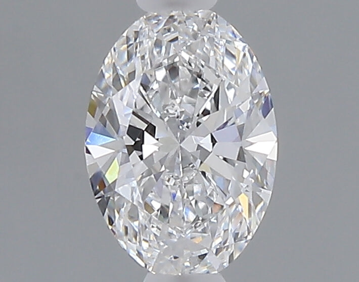 0.52 carat oval lab grown diamond D color VVS2 clarity