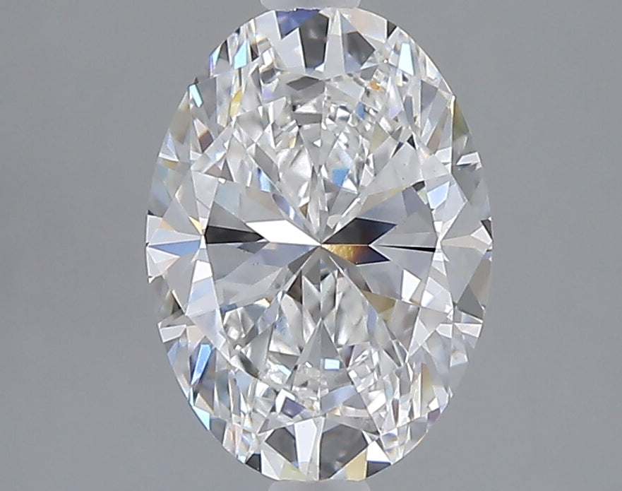 2.01 carat oval lab grown diamond E color VVS2 clarity