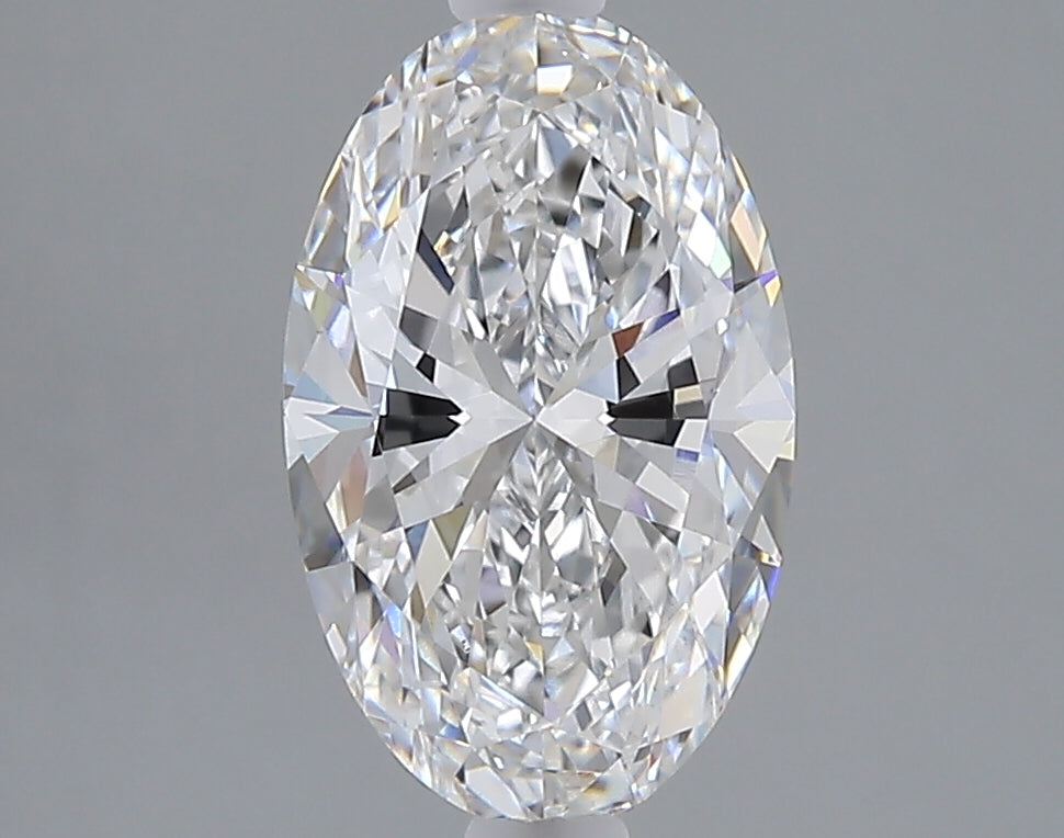 2.02 carat oval lab grown diamond E color VVS2 clarity