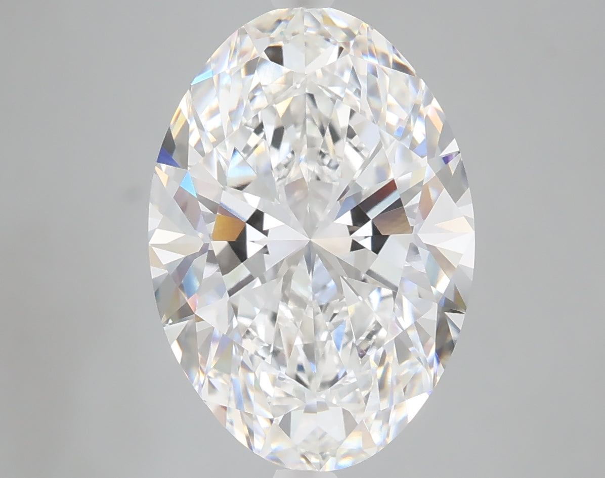 5.01 carat oval lab grown diamond E color VVS2 clarity