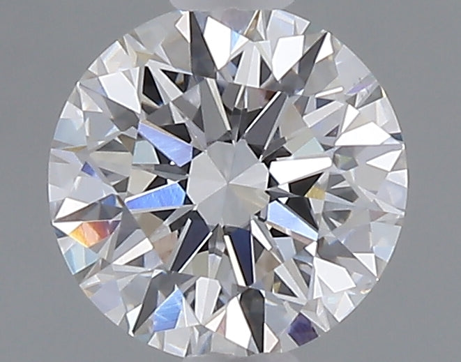 0.89 carat round lab grown diamond E color VVS2 clarity